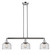 Franklin Restoration Three Light Island Pendant in Polished Chrome (405|213PCG74)