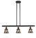 Franklin Restoration Three Light Island Pendant in Oil Rubbed Bronze (405|213OBG63)