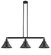 Franklin Restoration Three Light Island Pendant in Matte Black (405|213BKM10BK)
