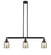 Franklin Restoration Three Light Island Pendant in Matte Black (405|213BKG58)