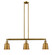 Franklin Restoration Three Light Island Pendant in Brushed Brass (405|213BBM9BB)