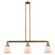 Franklin Restoration Three Light Island Pendant in Brushed Brass (405|213BBG61)