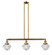 Franklin Restoration LED Island Pendant in Brushed Brass (405|213BBG532LED) Franklin Restoration LED Island Pendant in Brushed Brass (405|213BBG532LED)