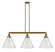 Franklin Restoration LED Island Pendant in Brushed Brass (405|213BBG44LLED)