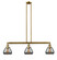 Franklin Restoration Three Light Island Pendant in Brushed Brass (405|213BBG173)