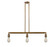 Franklin Restoration Three Light Island Pendant in Brushed Brass (405|213BB)