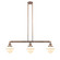 Franklin Restoration Three Light Island Pendant in Antique Copper (405|213ACG531)