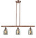 Franklin Restoration Three Light Island Pendant in Antique Copper (405|213ACG53)