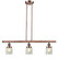 Franklin Restoration Three Light Island Pendant in Antique Copper (405|213ACG52) Franklin Restoration Three Light Island Pendant in Antique Copper (405|213ACG52)
