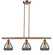 Franklin Restoration Three Light Island Pendant in Antique Copper (405|213ACG173)