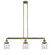 Franklin Restoration LED Island Pendant in Antique Brass (405|213ABG52LED)
