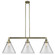 Franklin Restoration LED Island Pendant in Antique Brass (405|213ABG42LLED)