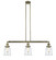 Franklin Restoration LED Island Pendant in Antique Brass (405|213ABG182LED)