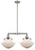 Franklin Restoration Two Light Island Pendant in Brushed Satin Nickel (405|209SNG541)