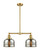 Franklin Restoration Two Light Island Pendant in Satin Gold (405|209SGG78) Franklin Restoration Two Light Island Pendant in Satin Gold (405|209SGG78)