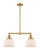Franklin Restoration LED Island Pendant in Satin Gold (405|209SGG71LED)