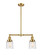 Franklin Restoration LED Island Pendant in Satin Gold (405|209SGG513LED)