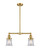 Franklin Restoration LED Island Pendant in Satin Gold (405|209SGG182SLED)
