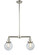 Franklin Restoration Two Light Island Pendant in Polished Nickel (405|209PNG2026)