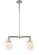 Franklin Restoration Two Light Island Pendant in Polished Nickel (405|209PNG2016)