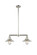 Franklin Restoration Two Light Island Pendant in Polished Nickel (405|209PNG2)