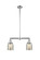 Franklin Restoration Two Light Island Pendant in Polished Chrome (405|209PCG58)