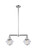 Franklin Restoration Two Light Island Pendant in Polished Chrome (405|209PCG532)