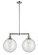Franklin Restoration Two Light Island Pendant in Polished Chrome (405|209PCG20212)