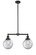 Franklin Restoration Two Light Island Pendant in Oil Rubbed Bronze (405|209OBG2028)