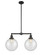 Franklin Restoration LED Island Pendant in Matte Black (405|209BKG20410LED)