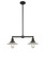 Franklin Restoration Two Light Island Pendant in Matte Black (405|209BKG2)