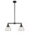 Franklin Restoration LED Island Pendant in Matte Black (405|209BKG172LED)