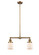 Franklin Restoration Two Light Island Pendant in Brushed Brass (405|209BBG51)