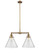 Franklin Restoration LED Island Pendant in Brushed Brass (405|209BBG44LLED)