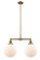 Franklin Restoration LED Island Pendant in Brushed Brass (405|209BBG20110LED)
