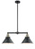 Franklin Restoration Two Light Island Pendant in Black Antique Brass (405|209BABM10BK)