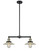 Franklin Restoration LED Island Pendant in Black Antique Brass (405|209BABG2LED)