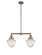 Franklin Restoration LED Island Pendant in Antique Copper (405|209ACG6647LED)