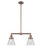 Franklin Restoration Two Light Island Pendant in Antique Copper (405|209ACG62)