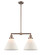 Franklin Restoration Two Light Island Pendant in Antique Copper (405|209ACG41L)