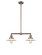 Franklin Restoration LED Island Pendant in Antique Copper (405|209ACG1LED)