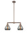 Franklin Restoration LED Island Pendant in Antique Copper (405|209ACG173LED)