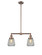 Franklin Restoration LED Island Pendant in Antique Copper (405|209ACG142LED)
