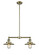 Franklin Restoration LED Island Pendant in Antique Brass (405|209ABM4ABLED)