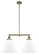 Franklin Restoration LED Island Pendant in Antique Brass (405|209ABG41LLED)