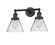 Franklin Restoration Two Light Bath Vanity in Matte Black (405|208BKG42)