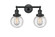 Franklin Restoration Two Light Bath Vanity in Matte Black (405|208BKG2046)
