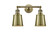 Franklin Restoration Two Light Bath Vanity in Antique Brass (405|208ABM9AB)