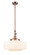Franklin Restoration LED Mini Pendant in Antique Copper (405|206ACG69116LED)
