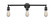 Franklin Restoration Three Light Bath Vanity in Matte Black (405|205BK)